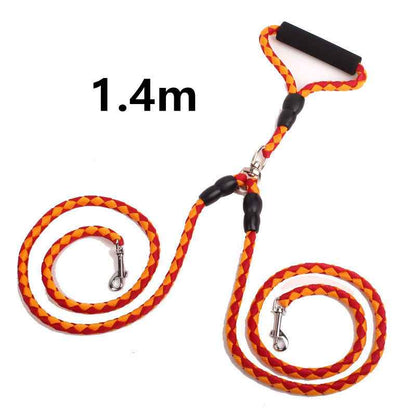 Double-Ended Dog Leash - Reflective Rope - Amanluxe