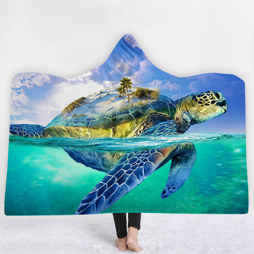 Hooded Blanket Cloak Blanket Thick Blanket null