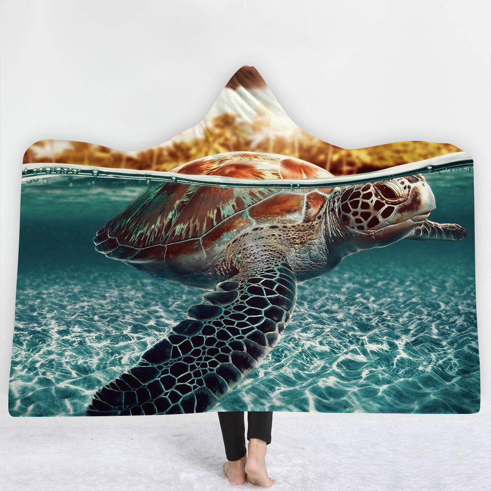 Hooded Blanket Cloak Blanket Thick Blanket null