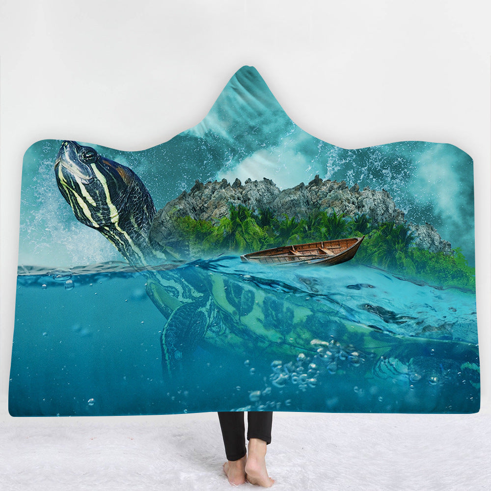 Hooded Blanket Cloak Blanket Thick Blanket null