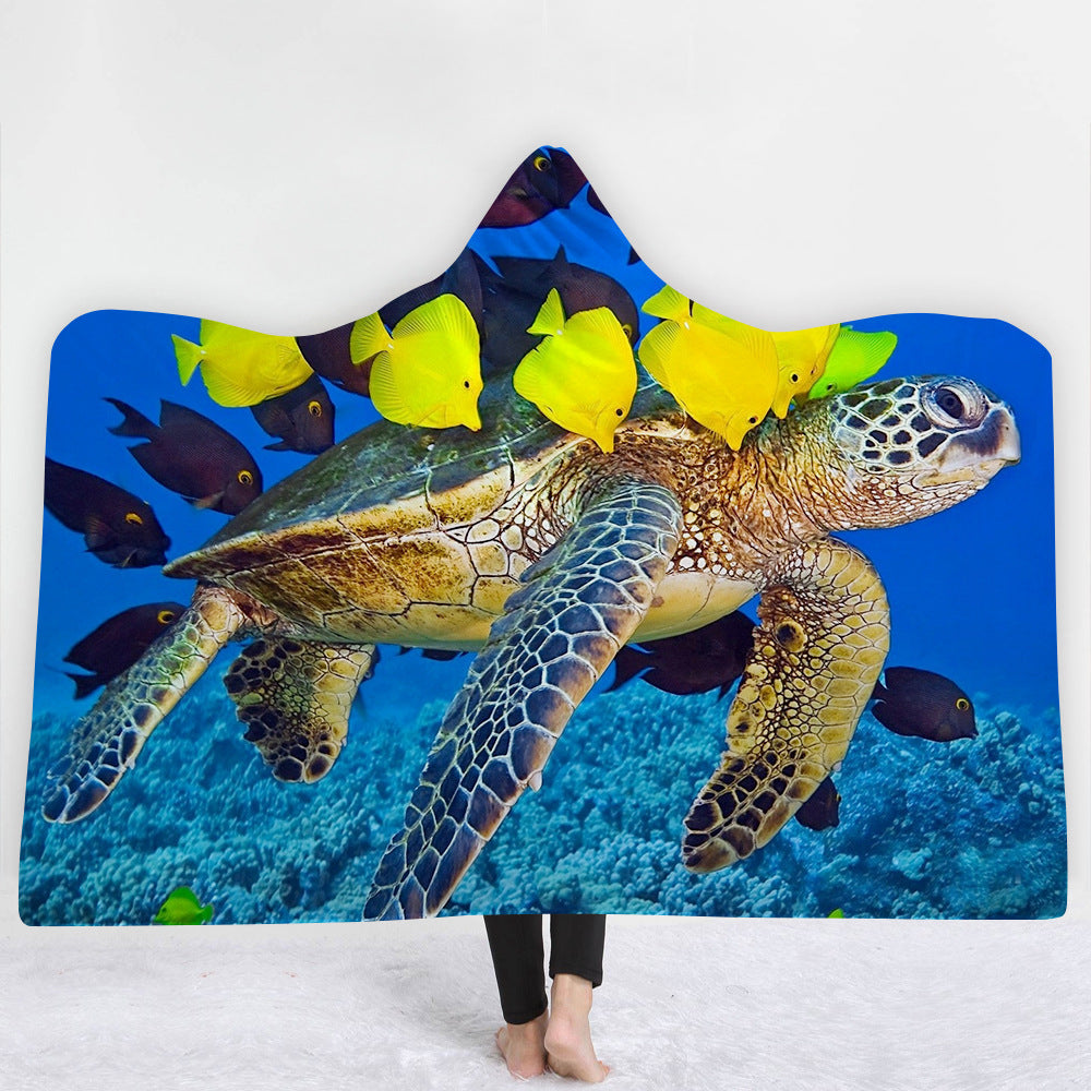 Hooded Blanket Cloak Blanket Thick Blanket null