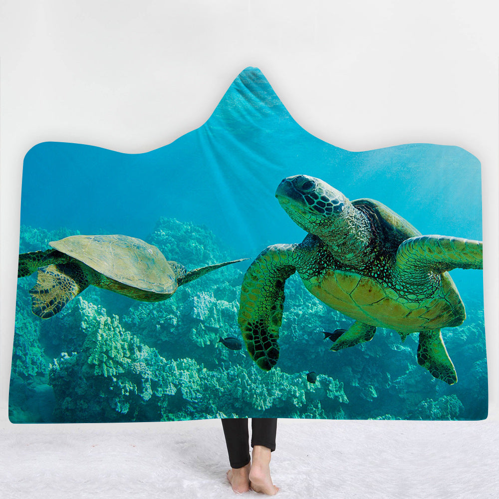 Hooded Blanket Cloak Blanket Thick Blanket null