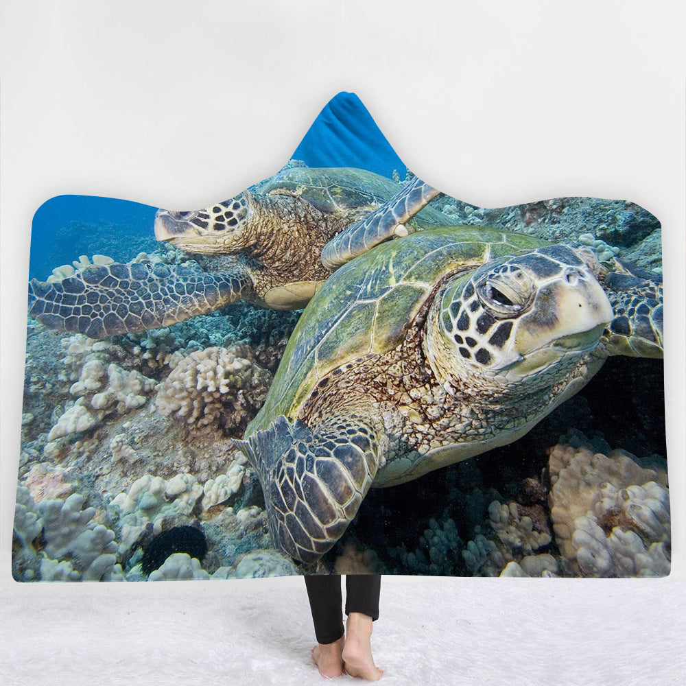 Hooded Blanket Cloak Blanket Thick Blanket null