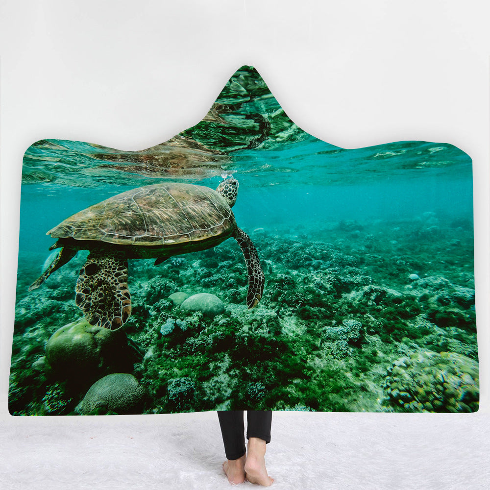 Hooded Blanket Cloak Blanket Thick Blanket null