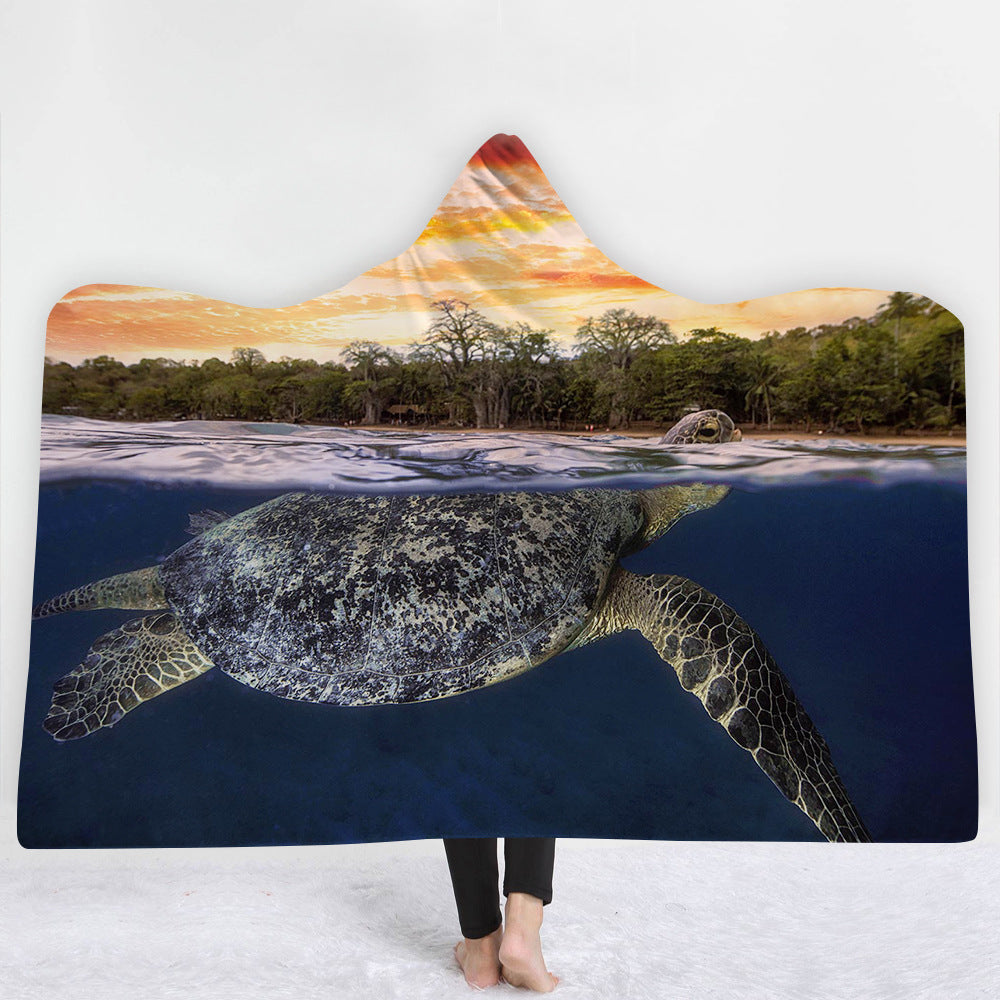 Hooded Blanket Cloak Blanket Thick Blanket null