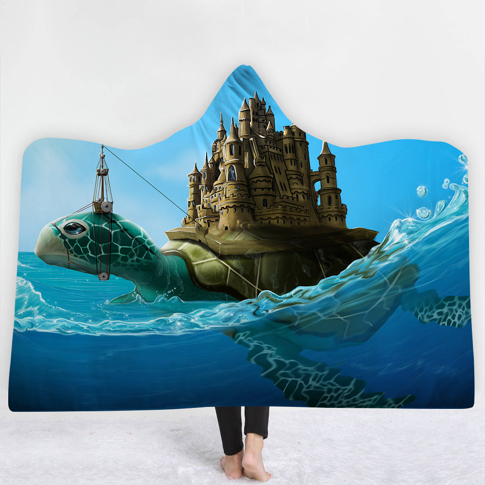 Hooded Blanket Cloak Blanket Thick Blanket null