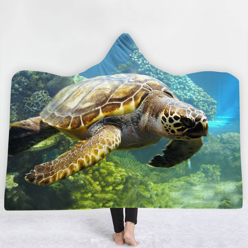 Hooded Blanket Cloak Blanket Thick Blanket null