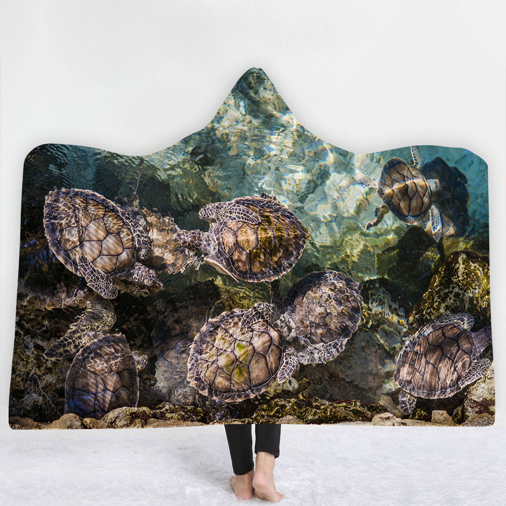 Hooded Blanket Cloak Blanket Thick Blanket null