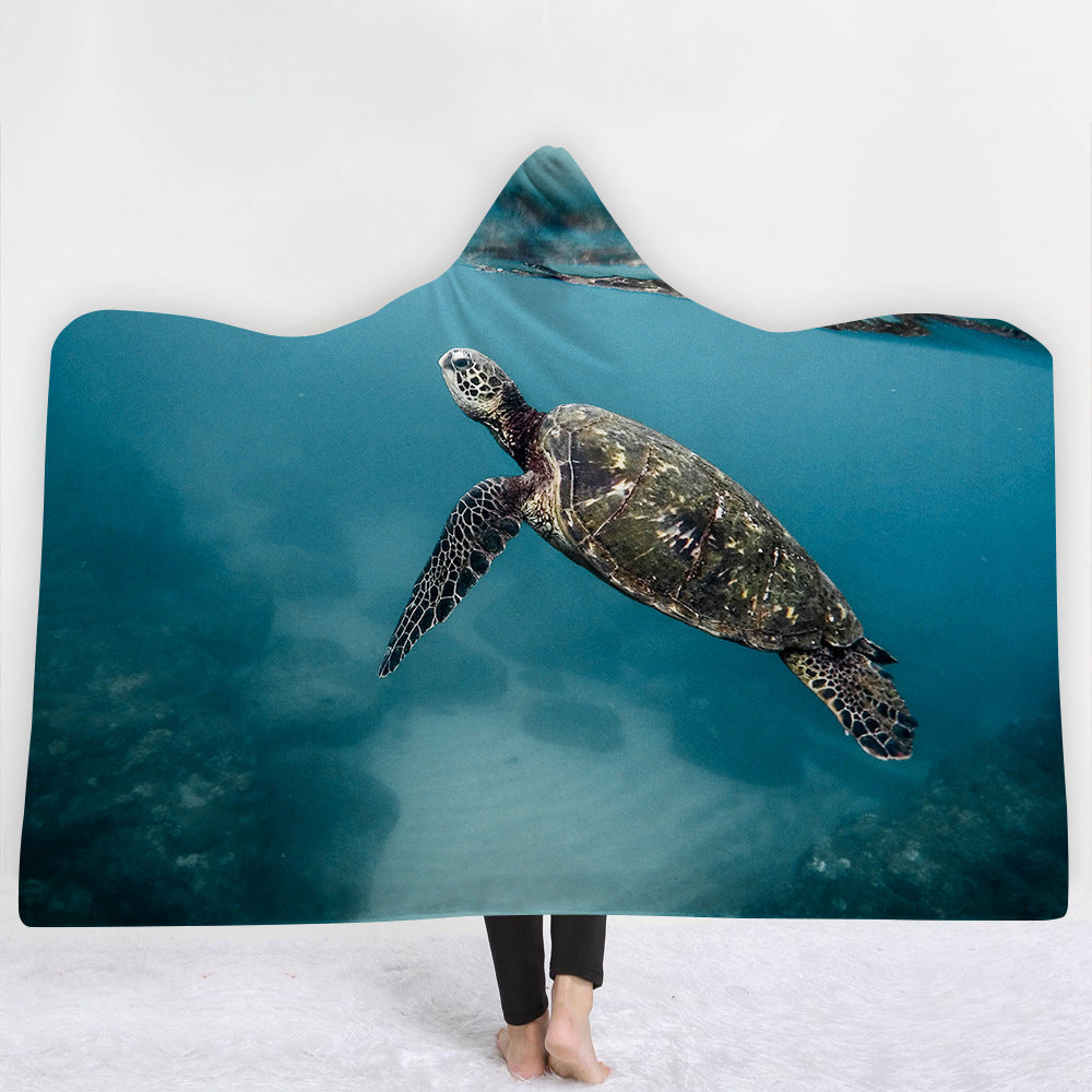 Hooded Blanket Cloak Blanket Thick Blanket null