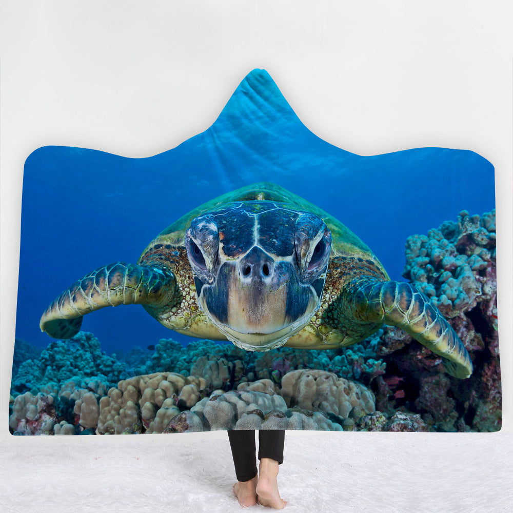 Hooded Blanket Cloak Blanket Thick Blanket null