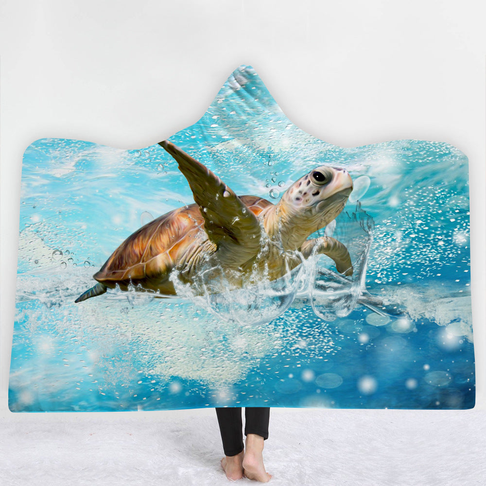 Hooded Blanket Cloak Blanket Thick Blanket null