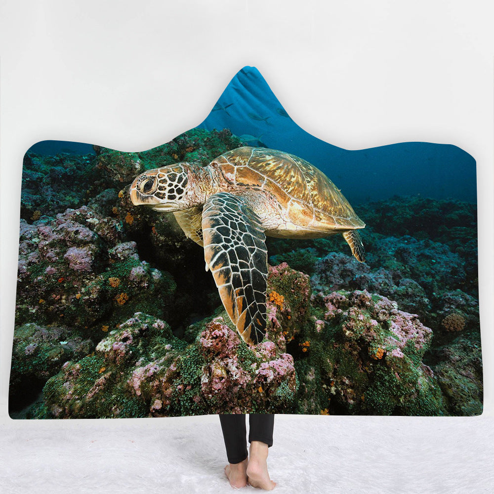 Hooded Blanket Cloak Blanket Thick Blanket null