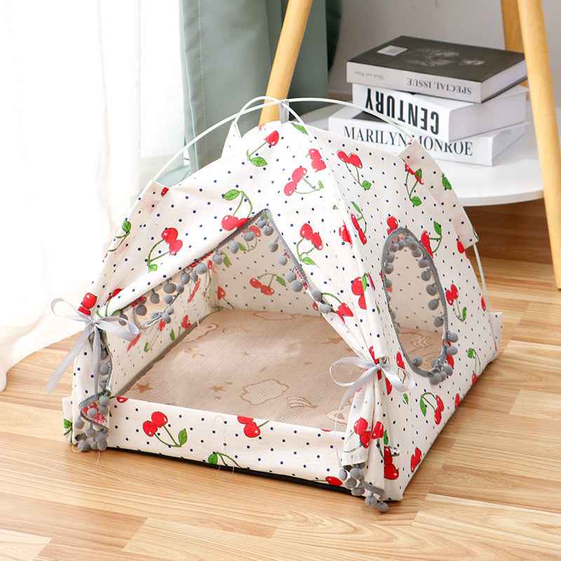 Cat Tent House - Enclosed Pet Bed - Amanluxe