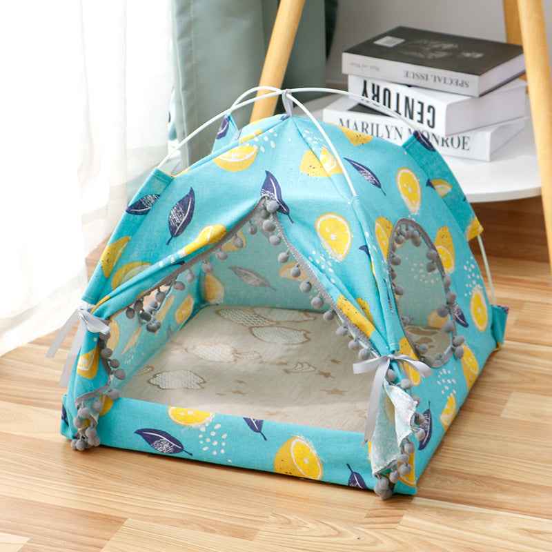 Cat Tent House - Enclosed Pet Bed - Amanluxe