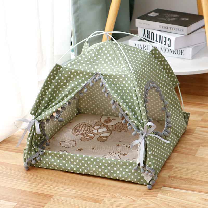 Cat Tent House - Enclosed Pet Bed - Amanluxe