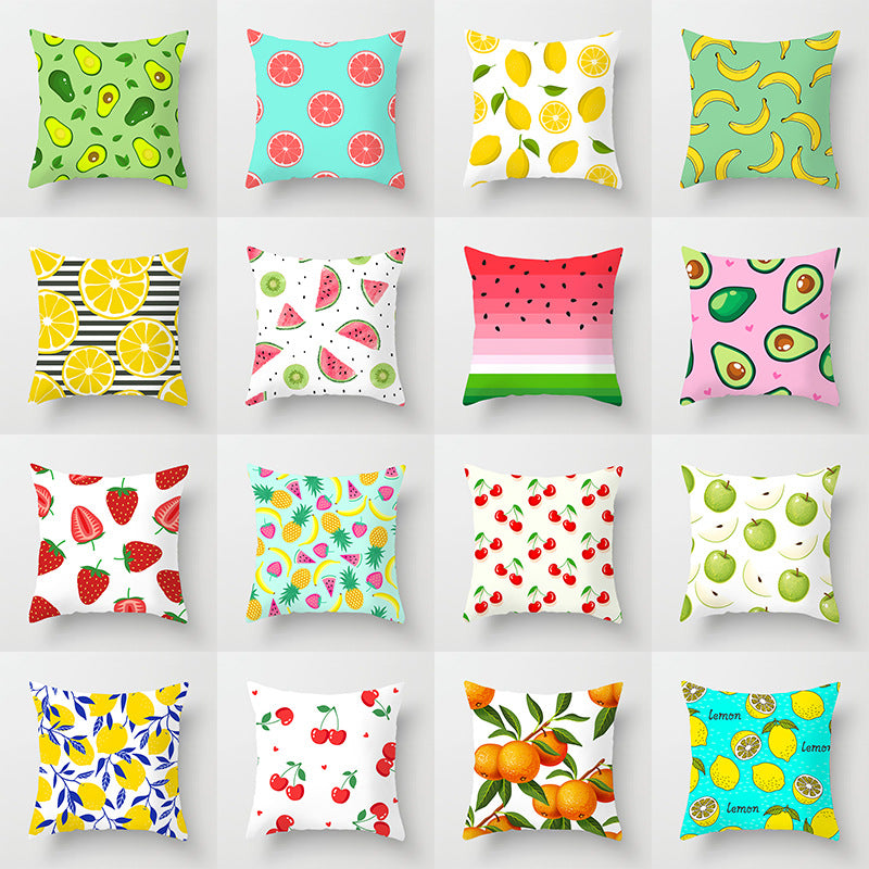 Summer Fruit Hug Pillowcase Home Sofa Cushion Pillow Cushion Cover