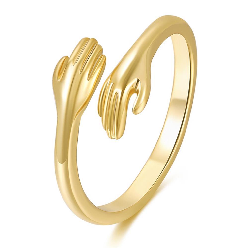 Hug Gesture Ring 18K Gold Preservation