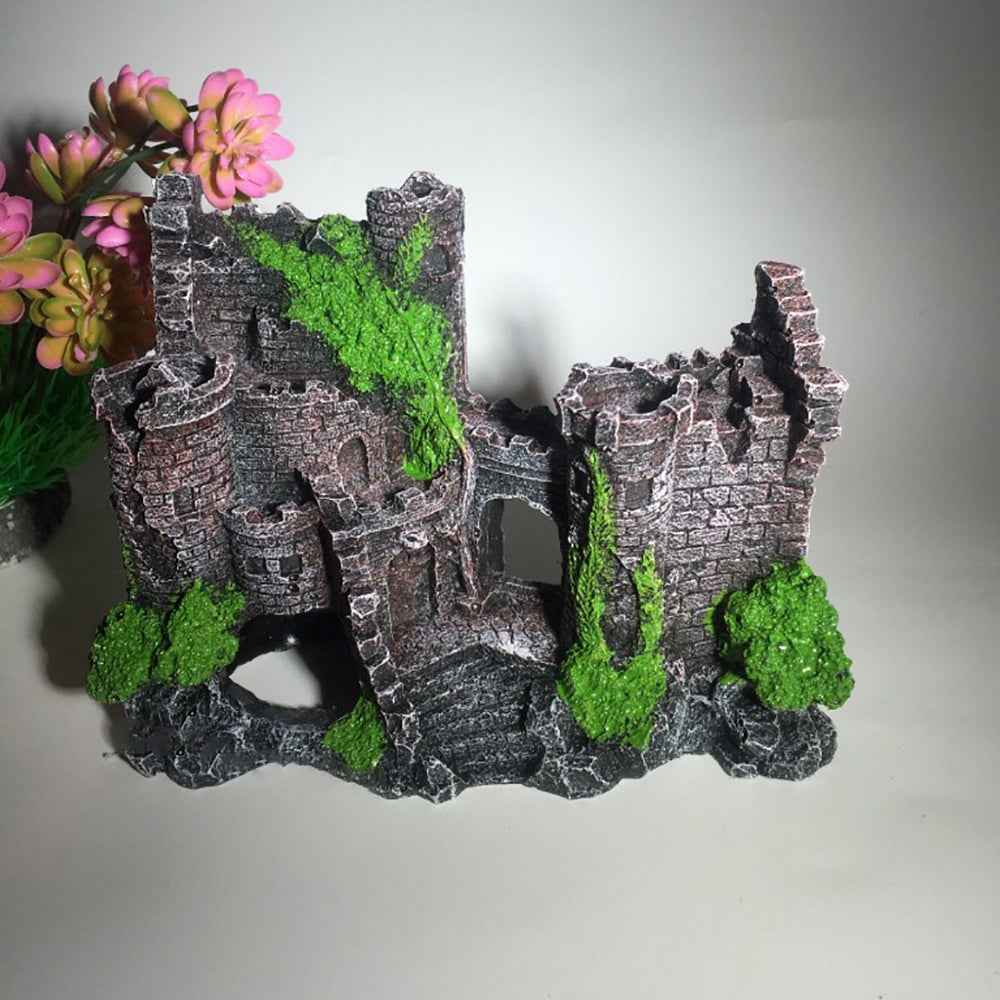 Fish Tank Resin Castle - Aquarium Decoration - Amanluxe