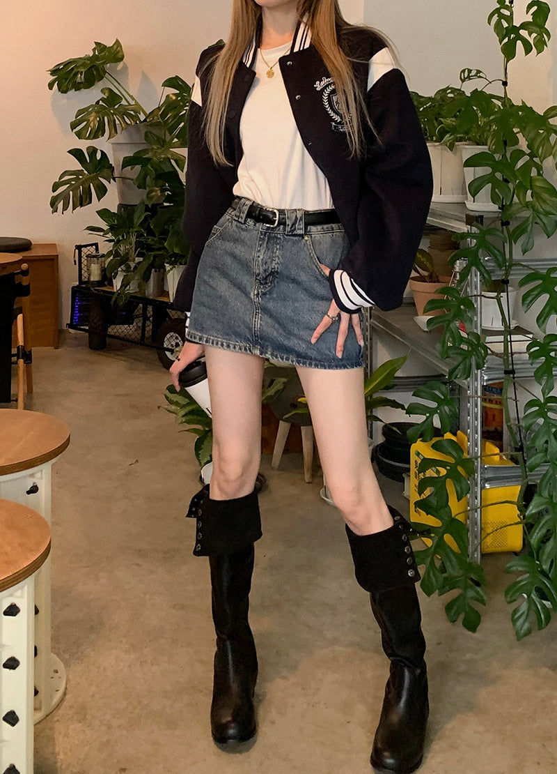 Cowboy Half Body Women's Bag Buttocks Short Skirt