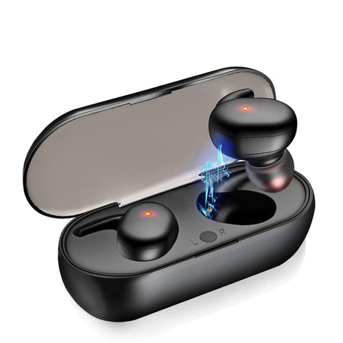Bluetooth 5.0 Wireless Stereo Earphones Earbuds In-ear Noise Reduction Waterproof Headphone Headset With Charging Case null