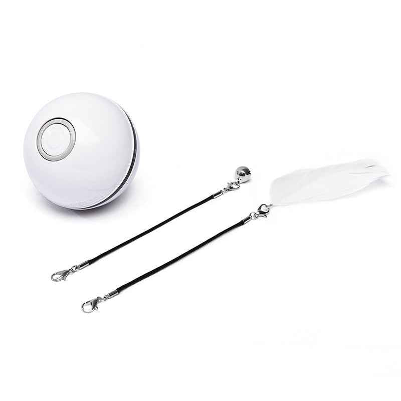 LED Laser Rolling Cat Toy Ball - Interactive - Amanluxe