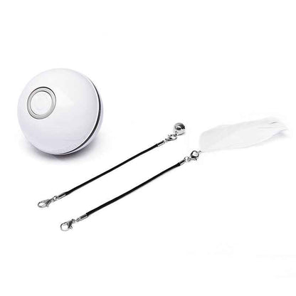 LED Laser Rolling Cat Toy Ball - Interactive - Amanluxe