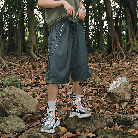 Drawstring shorts tide