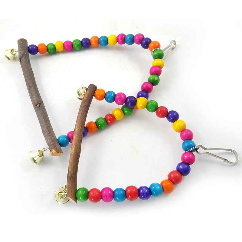 Bird Climbing Ladder with Bells - Colorful - Amanluxe