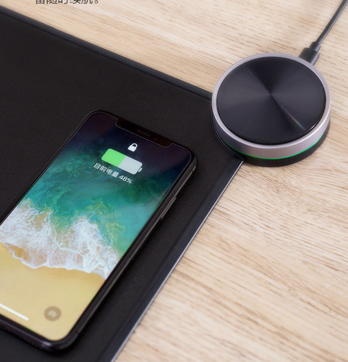 Wireless charging mouse pad