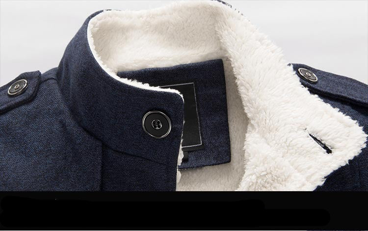 Winter men's stand collar jacket