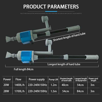 Aquarium Water Changer - Electric Gravel Cleaner - Amanluxe