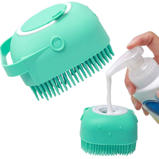 Pet Shampoo Massager Brush - Silicone - Amanluxe