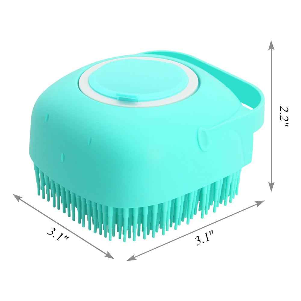Pet Shampoo Massager Brush - Silicone - Amanluxe