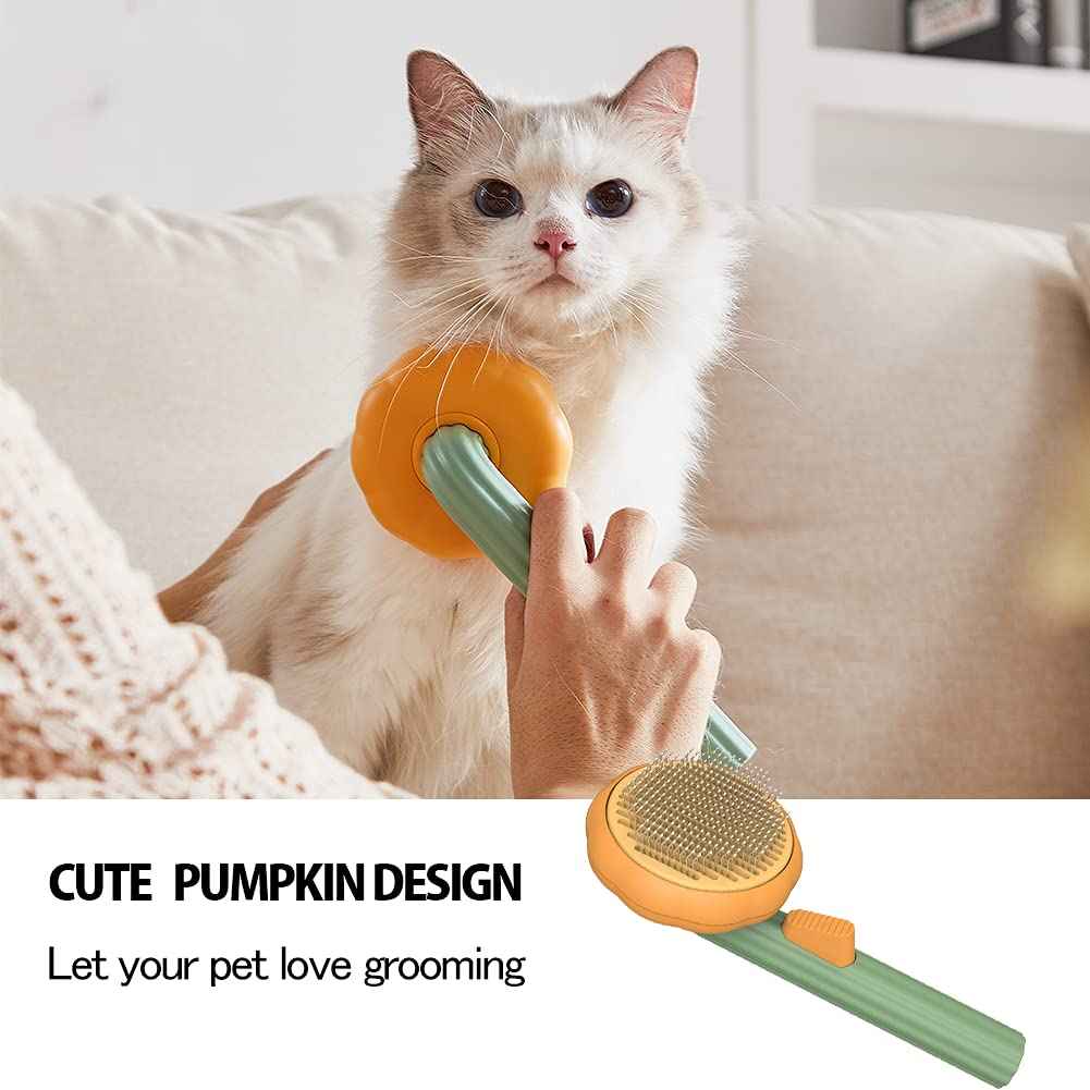 Self-Cleaning Pumpkin Slicker Brush - Amanluxe