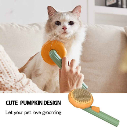 Self-Cleaning Pumpkin Slicker Brush - Amanluxe