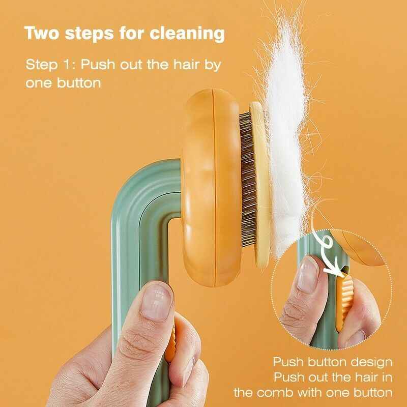 Self-Cleaning Pumpkin Slicker Brush - Amanluxe