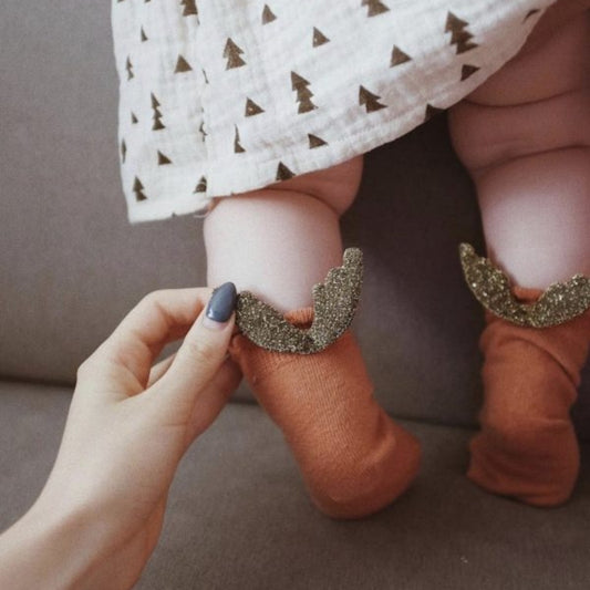 Angel wings baby loose mouth socks