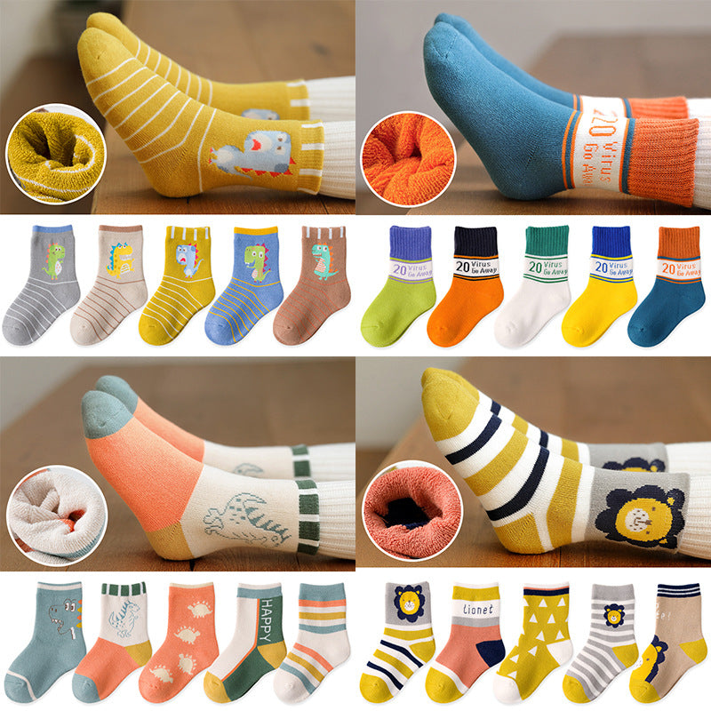Fashion Thick Terry Socks Cartoon Casual Baby Socks