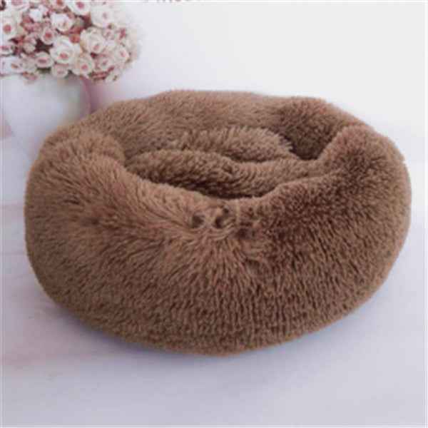 Round Cat Mattress - Long Fur Winter Pad - Amanluxe