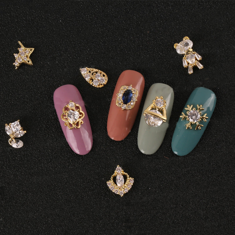 Zircon rhinestone nail decoration
