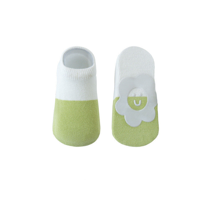 New Summer Baby Socks Combed Cotton Baby Antiskid  Floor Socks