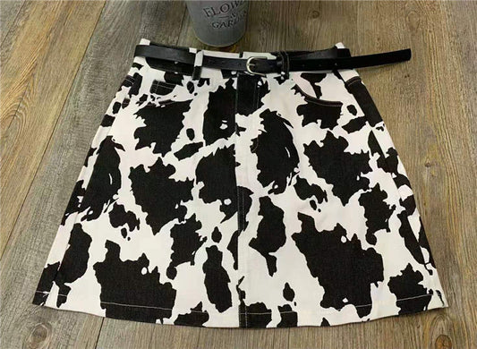 Denim Skirt Women Summer Korean Style High Waist All-match