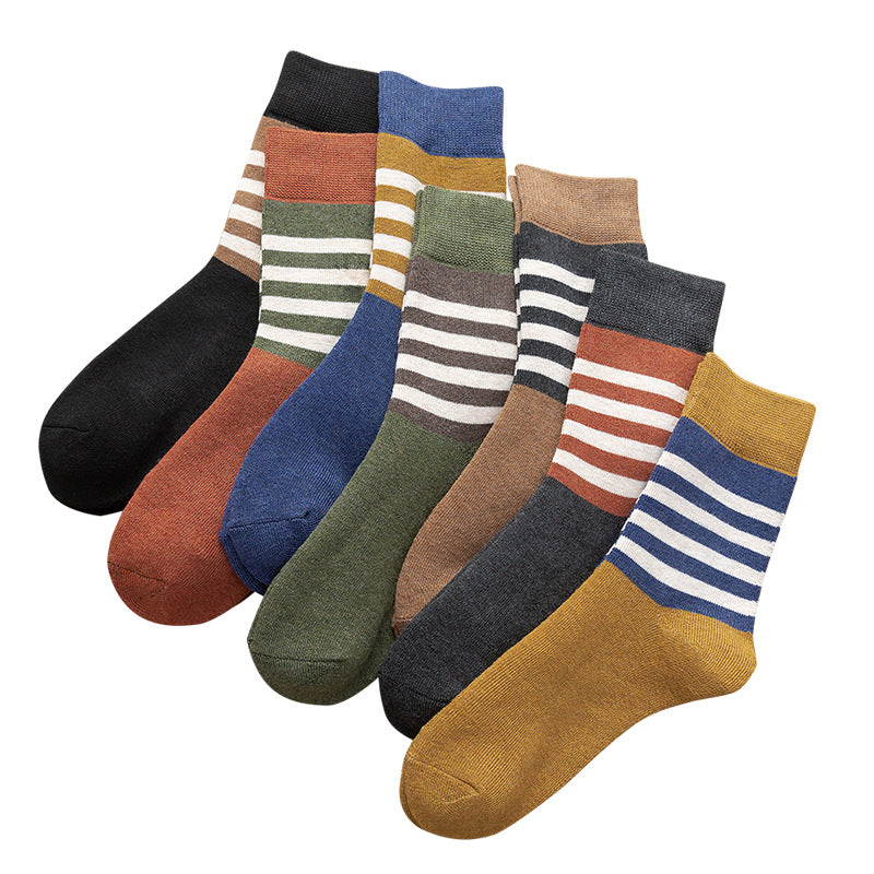 Casual Warm Socks Student Drawn Woolen Tube Socks
