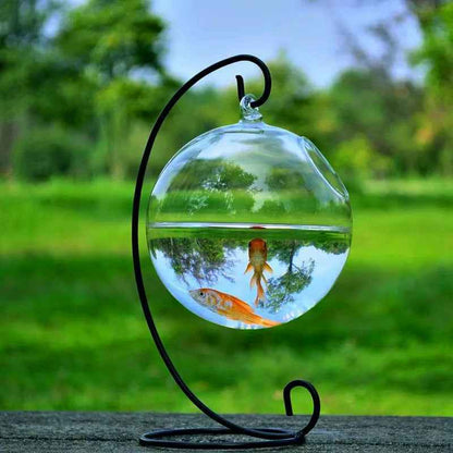 Hanging Glass Vase Fish Tank - Mini Aquarium - Amanluxe
