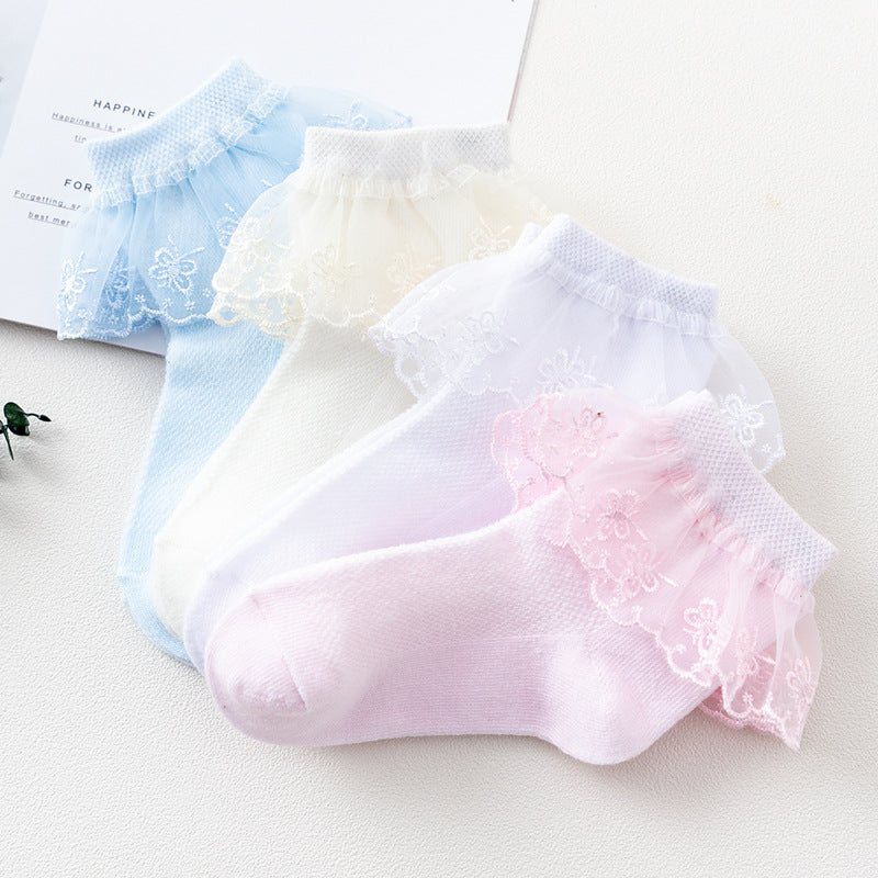 Girls' Thin Summer Mesh Baby Socks
