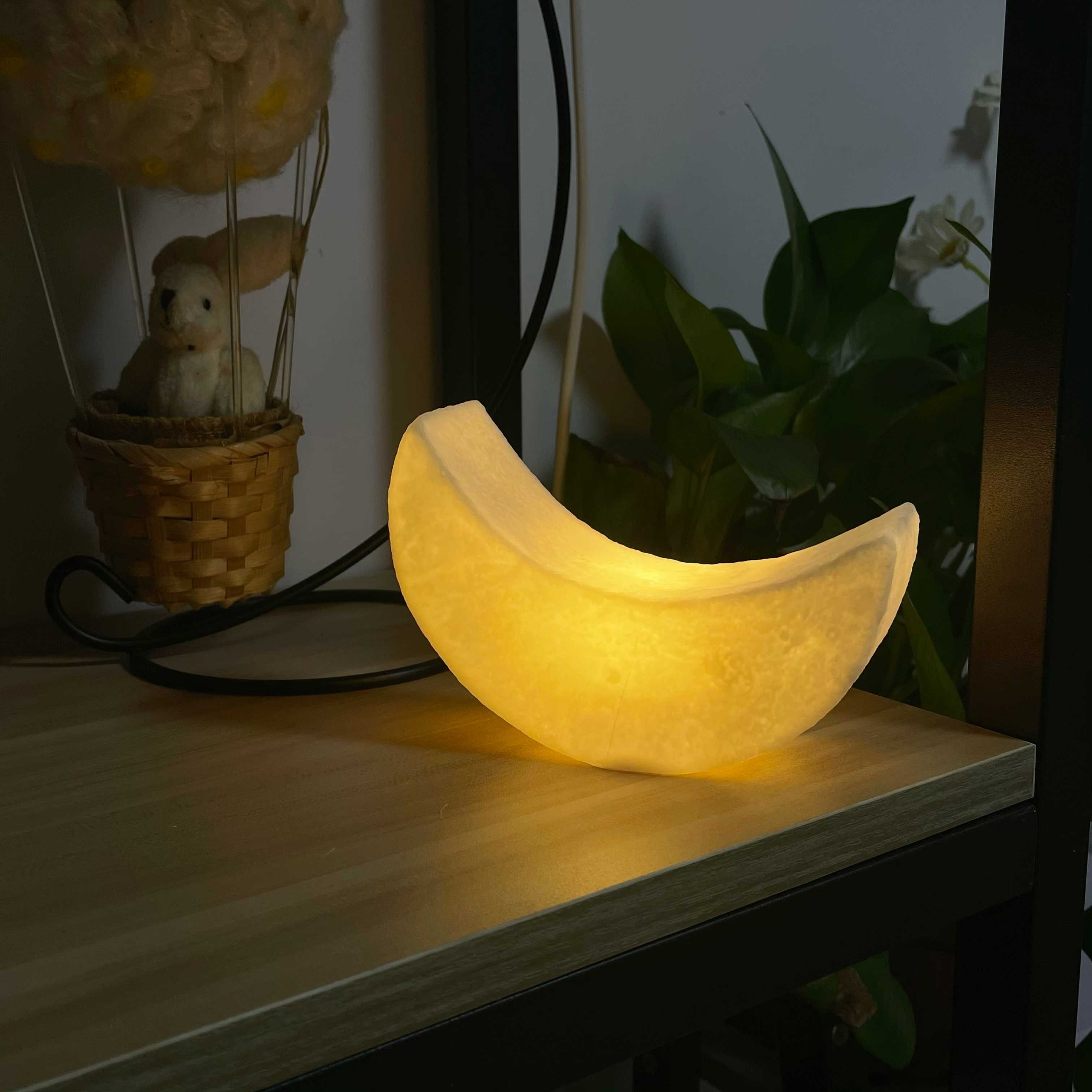 Moon Night Lamp Creative Bedroom Bedside Ambience Light