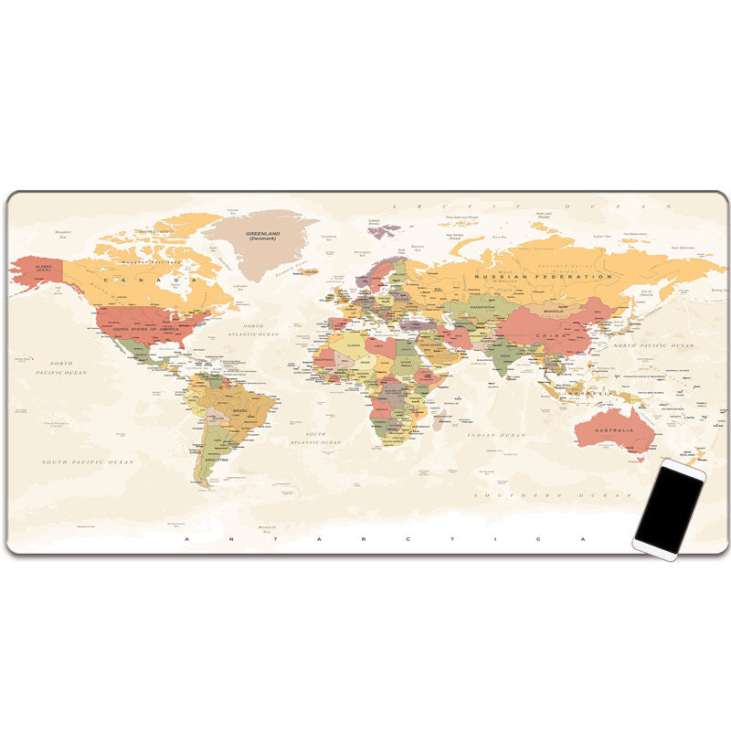 Map city mouse pad