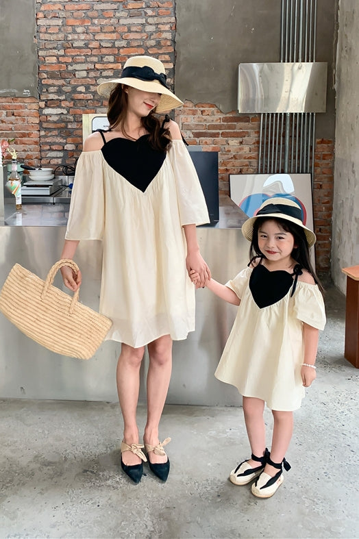 Parent-child Mother Women's One-piece Shoulder Strap Dress
