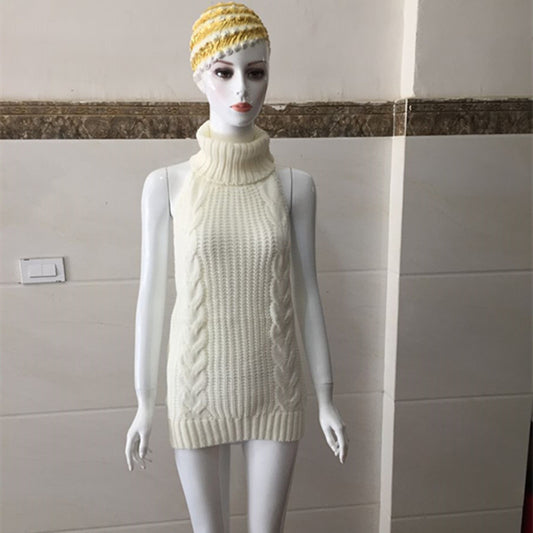 Medium and long sleeveless, sleeveless, belted skirts