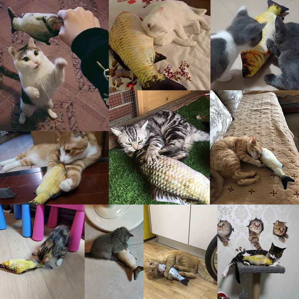 Electric Jumping Fish Cat Toy - USB Rechargeable - Amanluxe